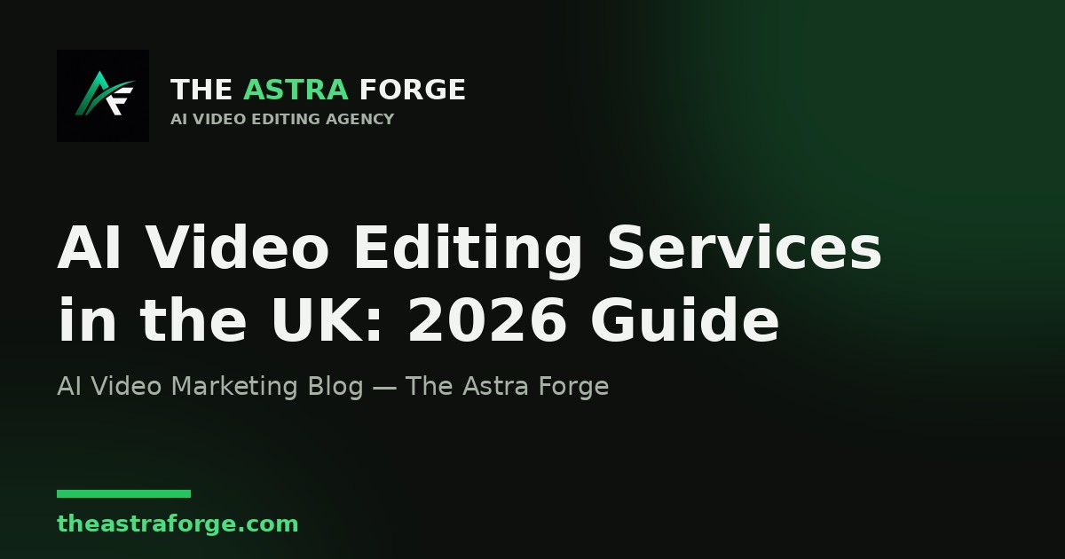 AI Video Editing Services in the UK: 2026 Guide β The Astra Forge blog