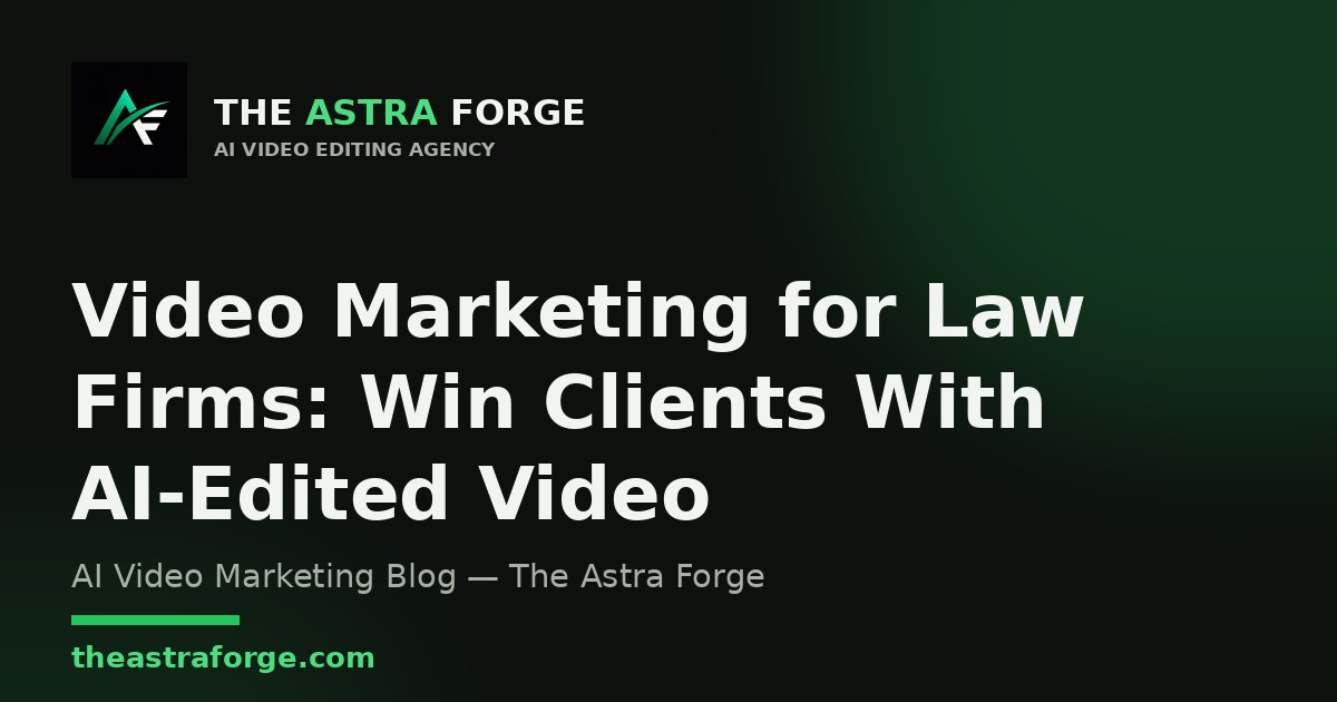 Video Marketing for Law Firms: Win Clients With AI-Edited Video β The Astra Forge blog